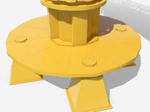 huge satellite dish 3D Model