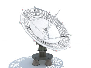 huge satellite dish 3D Model