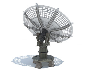 huge satellite dish 3D Model