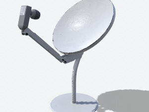 small satellite dish Modello 3D