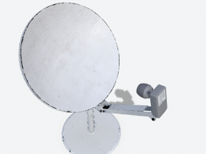 small satellite dish 3D 모델