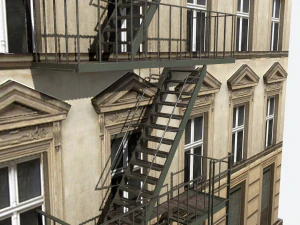 Feuerfluchttreppe modular 3D Modell