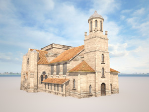 church building 169 3D 모델
