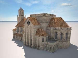 church building 169 3D 모델
