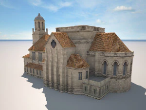 church building 169 3D Model