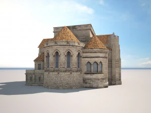 church building 169 3D Model