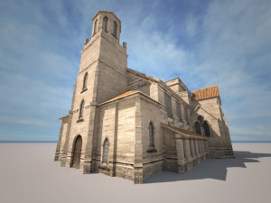 church building 169 3D 모델