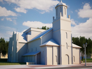 church building 169 3D 모델