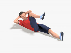 5 exercise animations small pack 3D Модель