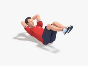 5 exercise animations small pack 3D Модель