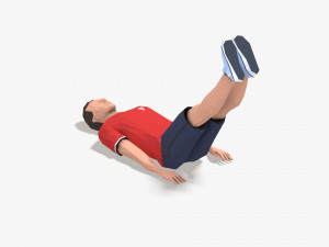 5 exercise animations small pack 3D Модель