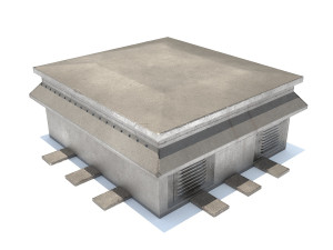 aluminium rooftop elements pack Model 3D