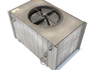 aluminium rooftop elements pack Model 3D