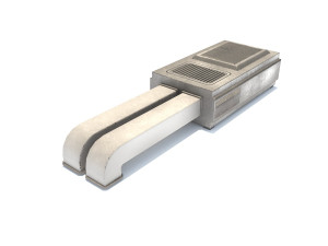 aluminium rooftop elements pack Model 3D