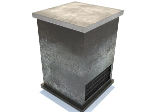 aluminium rooftop elements pack Model 3D