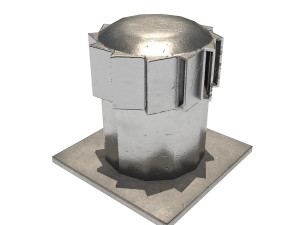 aluminium rooftop elements pack Model 3D