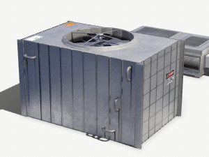 aluminium rooftop elements pack Model 3D