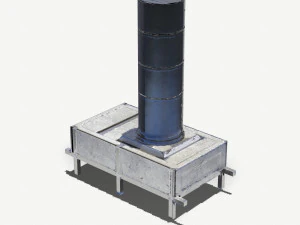 aluminium rooftop elements pack 3D Model