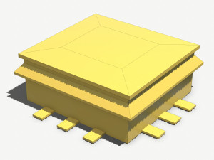 aluminium rooftop elements pack Model 3D