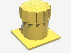 aluminium rooftop elements pack Model 3D