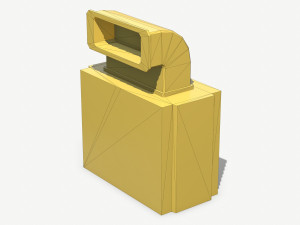 aluminium rooftop elements pack Model 3D