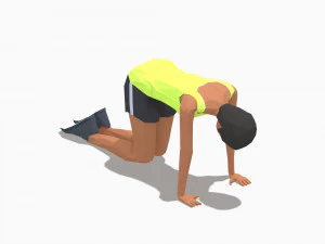 30 woman exercise pack 3D Model