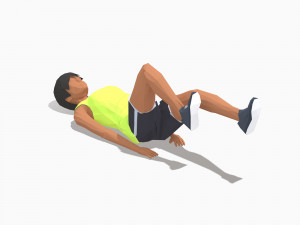30 woman exercise pack Model 3D