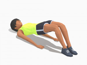 30 woman exercise pack Model 3D