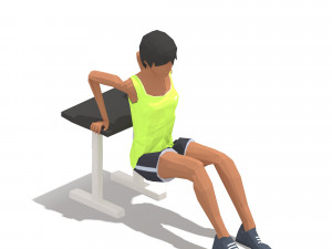 30 woman exercise pack Model 3D