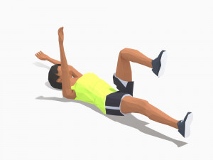 30 woman exercise pack Model 3D