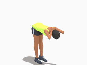 30 woman exercise pack Model 3D