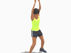 30 woman exercise pack 3D Model