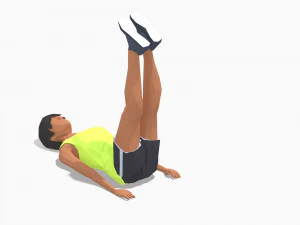 30 woman exercise pack 3D Model
