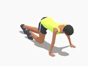 30 woman exercise pack 3D Model