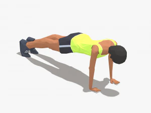 30 woman exercise pack 3D Model
