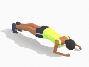 30 woman exercise pack 3D Model
