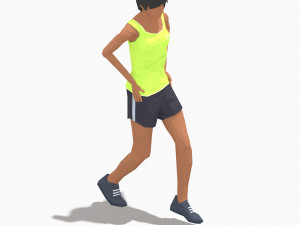 30 woman exercise pack Model 3D