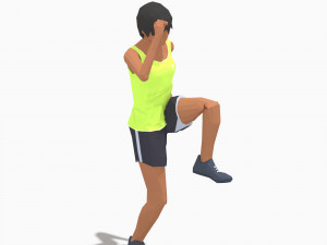 30 woman exercise pack Model 3D