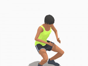 30 woman exercise pack Model 3D
