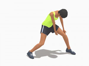 30 woman exercise pack 3D Model
