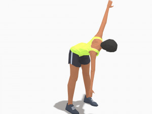 30 woman exercise pack Model 3D