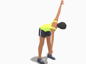 30 woman exercise pack 3D Model