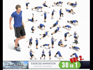 exercise animations bundle vol 2 Modelo 3D