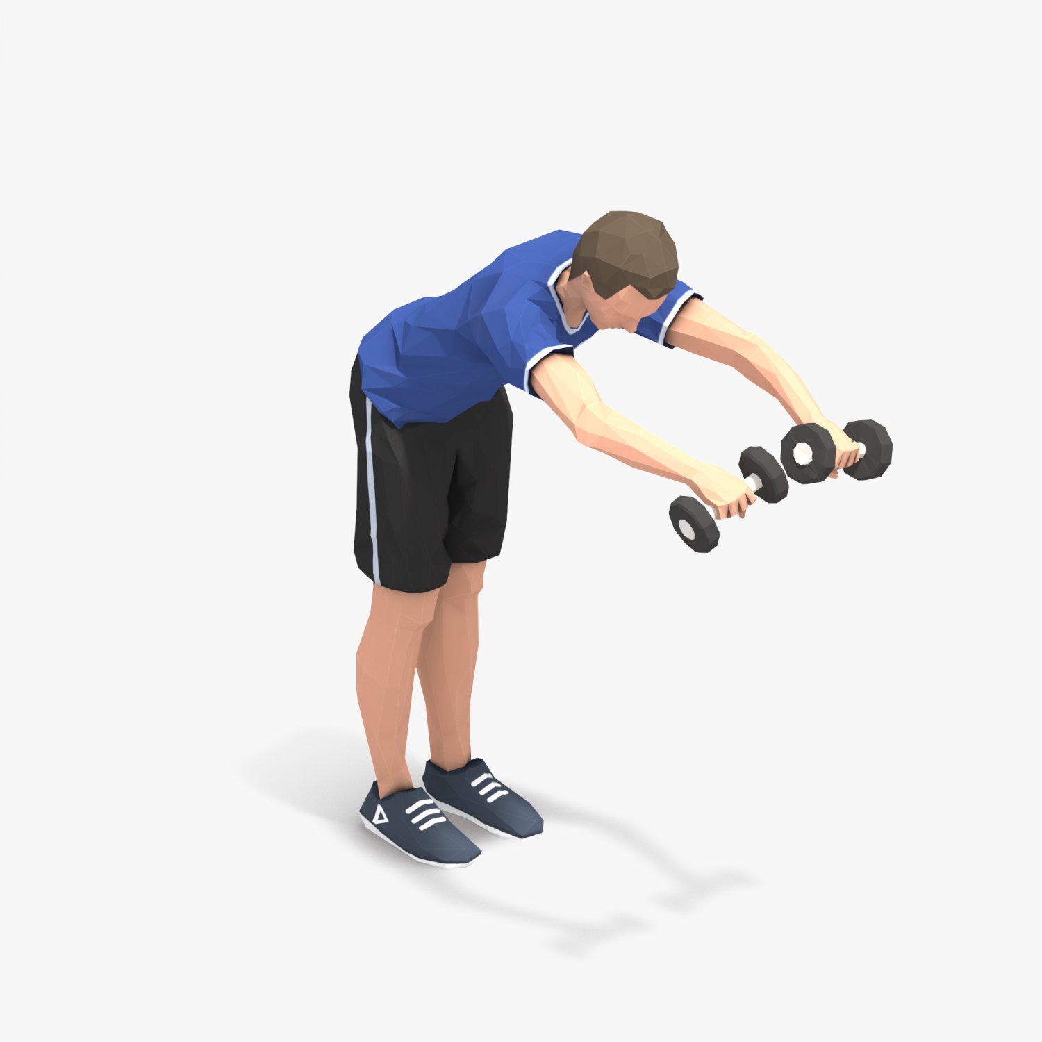 Bend Barbell 3D Model in Other 3DExport