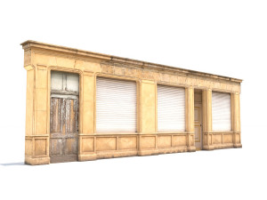 store facade low poly 3Dモデル