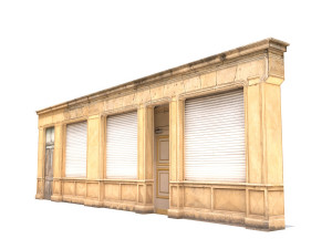 store facade low poly 3Dモデル