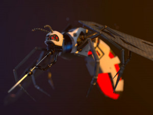 cyber mosquito bug 3D Модель
