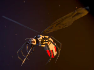 サイバー蚊のバグ 3Dモデル