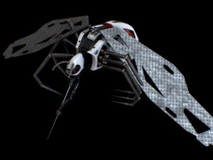 サイバー蚊のバグ 3Dモデル