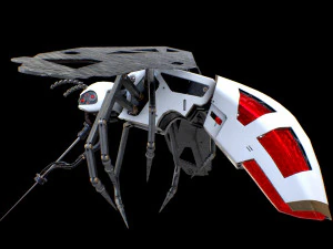 サイバー蚊のバグ 3Dモデル